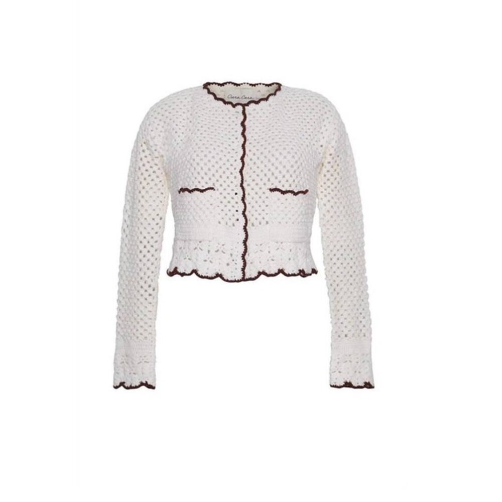 Cara Cara Alma Knit Cotton Cardigan Size XS - Picture 3 of 10